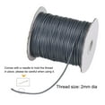 thumbnail image 3 of Unique Bargains Beading Thread Bracelet Weave Bead Craft Cord 2mm 78M/Roll (85-Yards) Decorative String, Deep Grey, 3 of 7