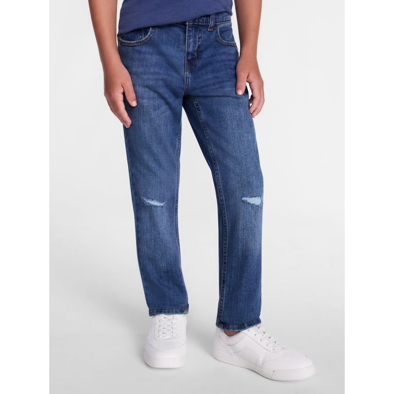 Wonder Nation Boys Slim Fit Ripped Jeans photo 1