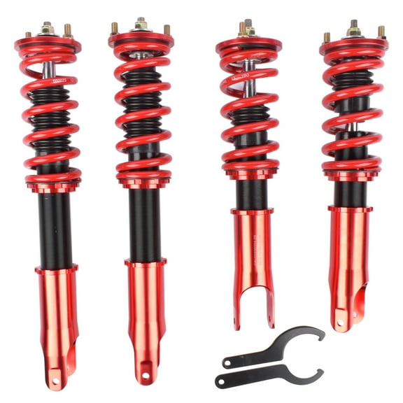 GELUOXI Coilover Spring and Shock Assembly for Honda S2000 Convertible 2.0L 2.2L L4 2000-09 Red 4Pcs