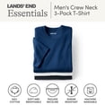 thumbnail image 4 of Lands' End Essentials Men's Crew Neck T-Shirt 3 Pack - Premium Cotton Tee, Casual Regular Fit, 4 of 6
