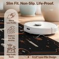 thumbnail image 6 of Design&I 8'x10' Washable Area Rug Sleek Flatweave Pet Friendly Black Orange Enchanted Nighttime Celestial Design Elegant Rectangular Display for King Size Bedroom, Under Bed, 6 of 7