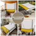 thumbnail image 6 of Geomrtic Yellow, Tapestry for Bedroom Wall Hanging Tapestry, Abstract Stripes Patckwork Modern Art Ceiling Backdrop Tapestries Poster Blanket Wall Decor for Teens Room Living Room Dorm 59" x 90", 6 of 8