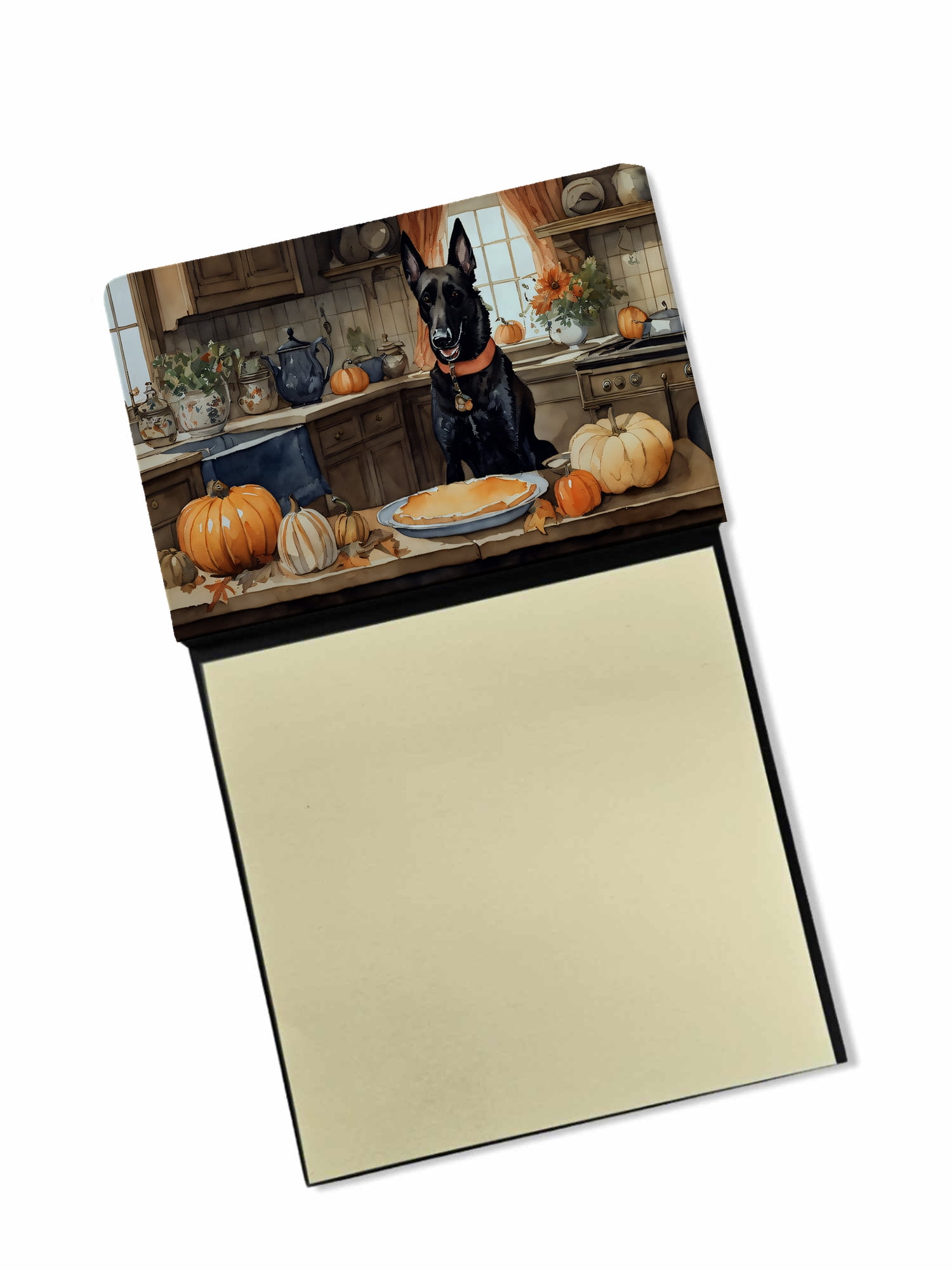 Briard Fall Kitchen Pumpkins Sticky Note Holder 3.25 in x 5.25 in