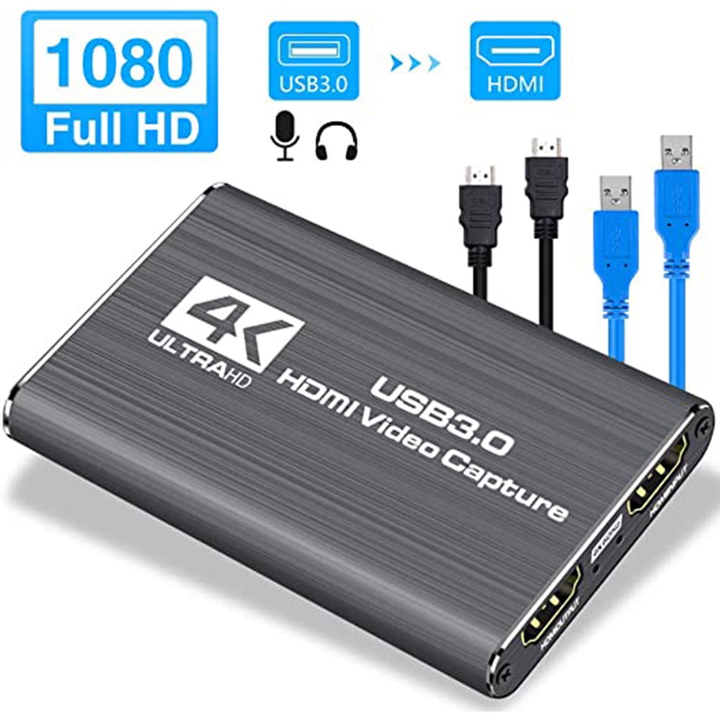 HDMI Game Capture Card USB3.0 1080P 60fps Recorder for Video/Game Live Streaming 