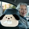 thumbnail image 6 of Plush Car Tissue Holder Car Paper Box Cute Puppy Tissue Dispenser for Car Creative Dog Car Paper Towel Holder Hanging Car Tissue Box Holder for Car Home Bathroom, 6 of 6