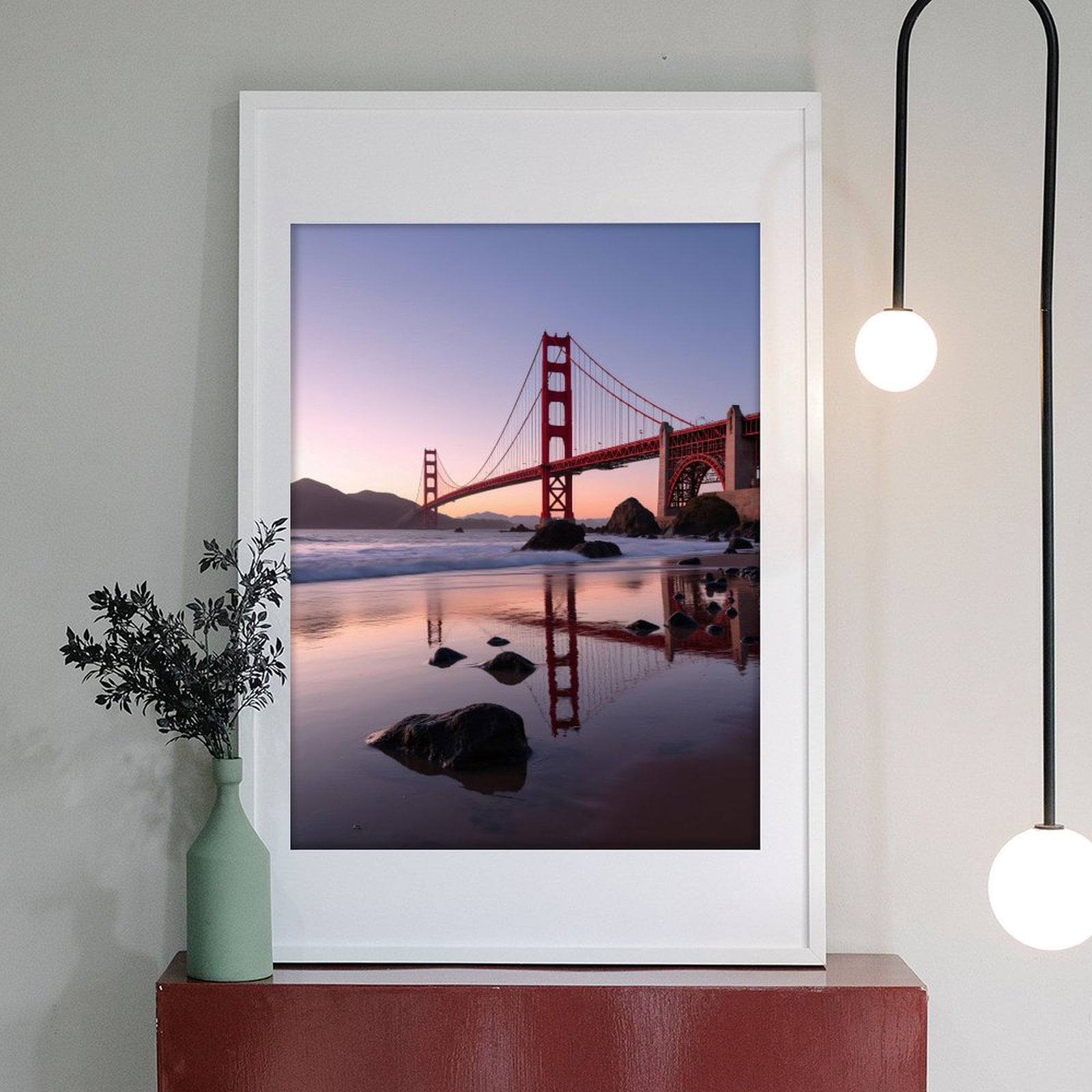 Diamond Art Kit for Adults, Sunset Bridge Ocean Reflection Rocks Diamond Painting for Adults Beginners, DIY Diamond Art Painting Kits, 5D Diamond Painting Crafts for Home Decor 12x16 Frameless