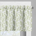 thumbnail image 5 of Ambesonne Paisley Valance & Curtain, Old Leaf Swirl Floral, 55"x24", Green Black White, 5 of 6