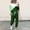 Green, variant on Women's Two Piece Tracksuit Set Long Sleeve Sweatsuit Jogger Workout Set Loose Two-piece Sets Solid Casual Pants Sweatsuit