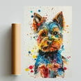thumbnail image 2 of Yorkshire Terrier Dog Poster Wall Art for Bedroom Living Room Funny Graffiti Dog Picture Cool Dog Decor Wall Art, 2 of 6