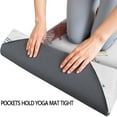 thumbnail image 3 of Alphabet Dinosaur Names Chart Pattern Hot Yoga Mat Towel Non Slip for Hot Yoga - Quick-Drying Yoga Mat Cover with 4 Corner Pockets with Travel Bag - Hot Yoga Towel Non Slip 70"x26", 3 of 6
