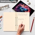 thumbnail image 5 of Horse Head Starry Sky Ring Binder Notebook Journey Note Diary College Ruled Spiral Notebook Study Loose Leaf Paper A5 60 Pages, 5 of 8