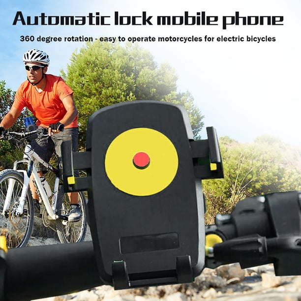 Xihbxyly Soporte para Teléfono de Bicicleta, Soporte Estable para Manillar, Alfombrilla Antideslizante para Un Ajuste Seguro, Multiusos para Bicicletas, Motocicletas y Scooters, Diseño Ligero, Fácil