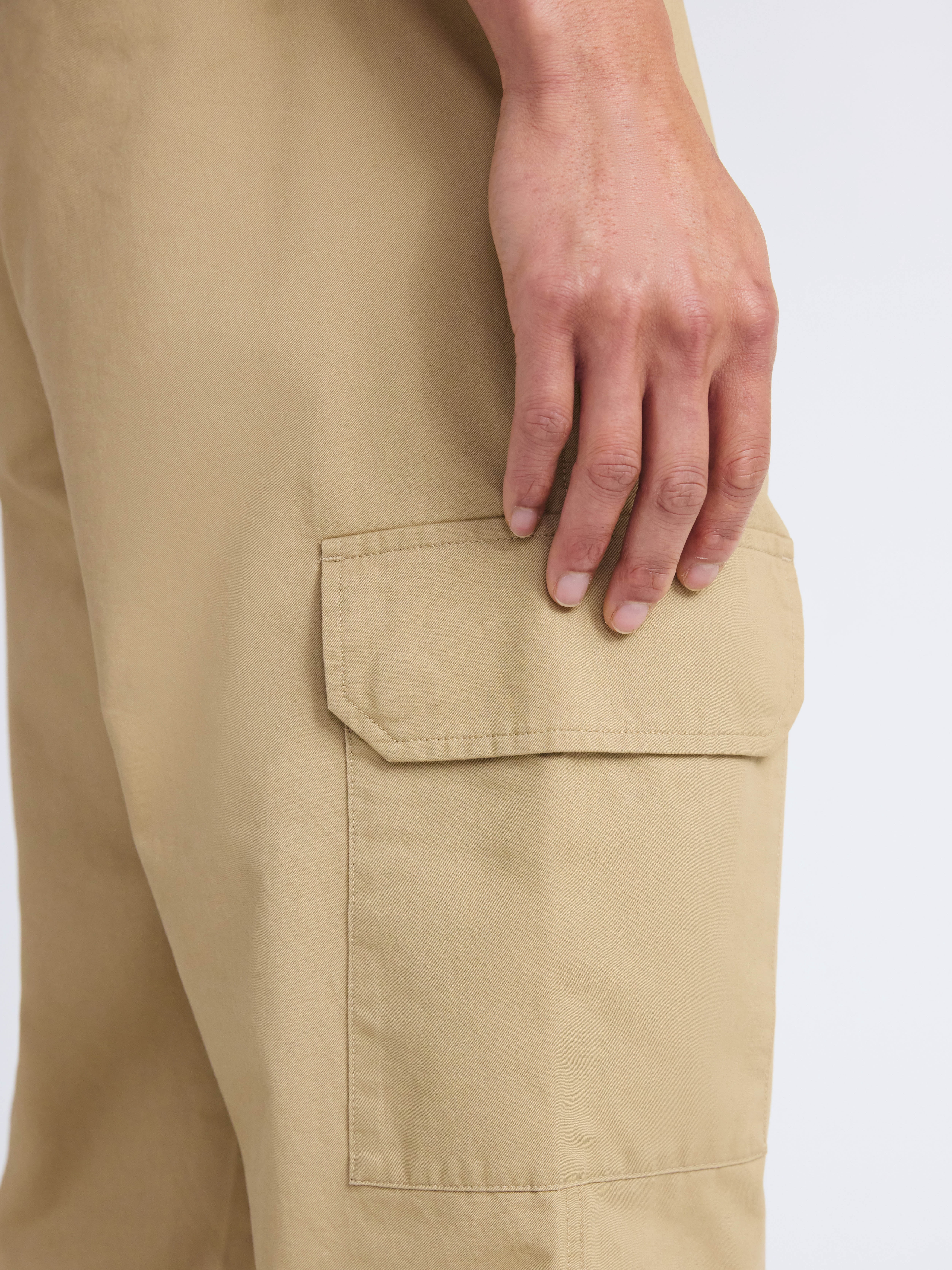 Free Assembly Men's Cotton Cargo Pants, Sizes XS-3XL