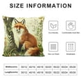 thumbnail image 5 of Fall Animals Throw Pillow Covers Deer Fox Autumn Leaves Decorative Pillows for Sofa Couch Fall Decor, 5 of 5
