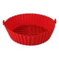thumbnail image 2 of Queroig Silicone Air Fryer Pot Tray Prevents Residue BPA-Free Silicone Fryer Liner Replacement for Parchment Liner Paper Food-Safe Air Fryer Oven Accessories, 2 of 7