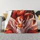 thumbnail image 1 of Fotbe Red Leaf Flame Fox Manta de Franela con Estampado, Manta Ultrasuave para Cama, Sofá, Auto, Hipoalergénica y Antibolitas-80"x60", 1 of 6
