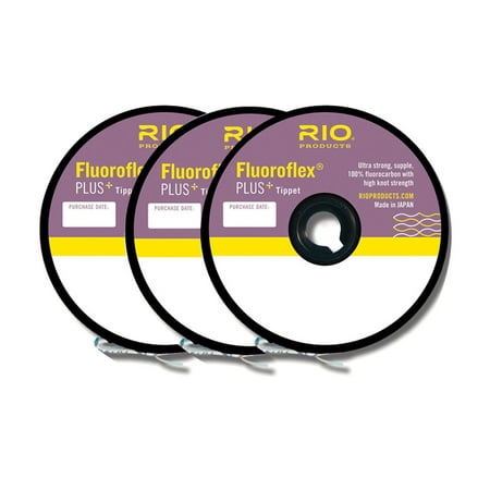 RIO Fluoroflex Plus 30 Yard Fly Fishing Tippet - 3 (Best Fly Fishing Pack)
