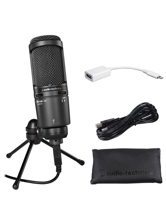 Audio Technica AT2020USB+ PLUS USB Recording Microphone + iPhone/iPad Cable