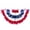 Red,Blue, variant on 1.5x3 FT American Patriotic Pleated Fan Flag - Red White and Blue USA Bunting for 4th of July Decorations Memorial Day Decorations, Half Fan Banner Flag for Outside, Outdoor Porch Decor