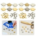 thumbnail image 4 of 80Pcs Decorative Pyramid Studs Multi-function Bag Rivets Delicate Clothing Studs, 4 of 8