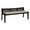 Black, variant on Linon Memphis Wood Entryway Bench with Cushioned, Beige Brown