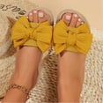 thumbnail image 5 of Summer Slippers for Women Flat Heel Non-Slip Open Toe Slip-on Slides Women Footwear Causal Summer Dressy Beach Shoes Yellow 6.5, 5 of 9