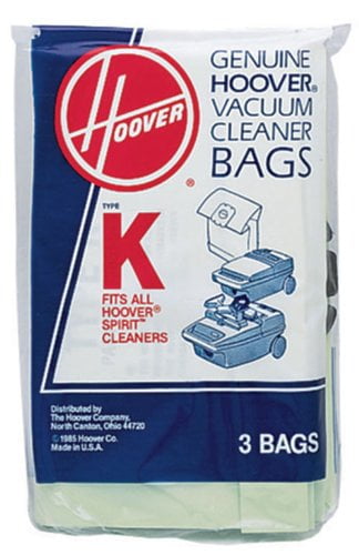 Genuine HOOVER Spirit Vacuum Bag Style K  #4010028K 3 pack  NEW! 