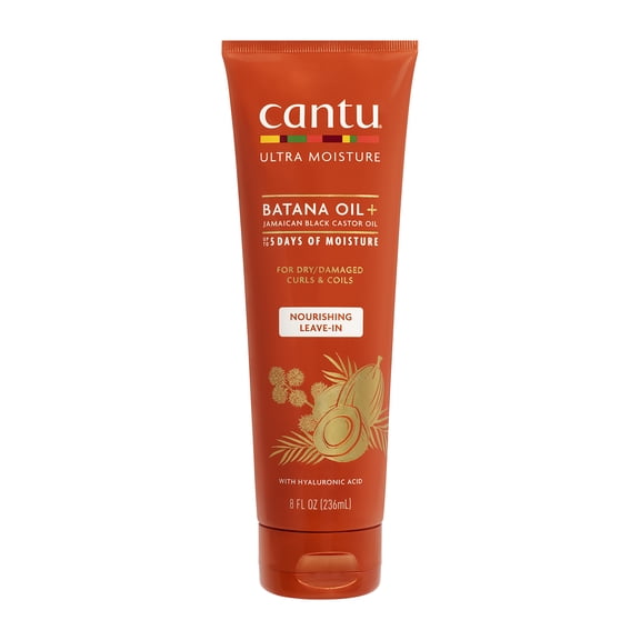 Cantu Ultra Moisture Nourishing Leave - In Conditioner with Batana Oil   Jamaican Black Castor Oil,  8 fl oz