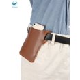 thumbnail image 6 of Deago Men's Leather Cell Phone Holster Phone Case​ Pouch Waist Bag Purse Sheath with Belt Loop (Brown), 6 of 9