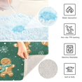 thumbnail image 4 of U-Shaped Toilet Mat Plush Bathroom Rug Mat Non Slip Bathroom Mats Gingerbread Christmas Theme Pattern, 4 of 5