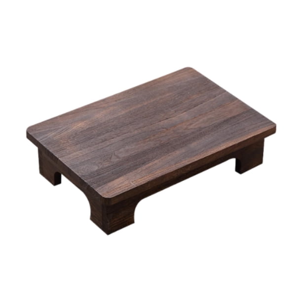 Mesa de centro baja de madera, mesa tatami, mesa multifuncional para alféizar de ventana, compacta para 50x28x10cm
