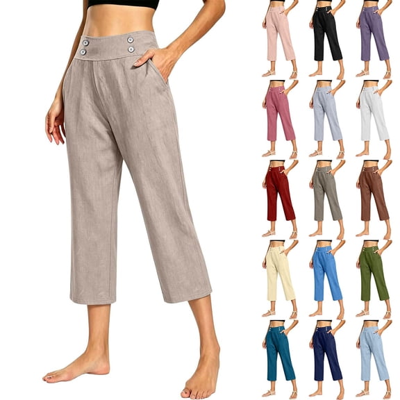 Only Moment Joggers for Women High Waisted Stretch Ankle Pants for Women Business Casual Travel Athletic Work Black,L