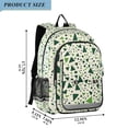 thumbnail image 2 of FORMRS Unisex School Backpack 17" Student Travel Bag with Laptop Compartment, Green Triangles Pattern, 2 of 7