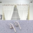 thumbnail image 2 of GOOHOCHY Crochets de Rideaux avec Clips Métal Installation Facile pour Rideaux Lot de 100 3x1.5x1in, 2 of 8