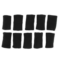 10 Pcs Black Stretchy Finger Protector Sleeve Support Sports Aid