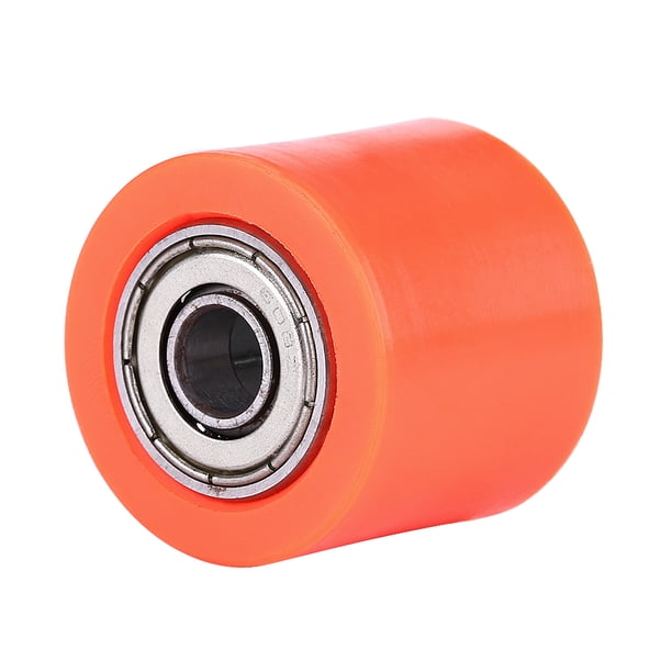 Guía de rueda de polea tensora de rodillo de cadena Universal de 8mm para motocicleta Dirt Bike Enduro naranja Jadeshay A