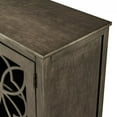 thumbnail image 5 of Accent Storage Cabinet,Solid Wood Sideboard Sofa Table with Doors and Adjustable Shelf,Modern Free Standing Cabinet Entryway Table for Entryway Kitchen Dining Room,Grey, 5 of 7