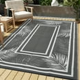 thumbnail image 2 of FairOnly 8'x10'Modern Reversible Outdoor Area Rug Stain Resistant Rugs for RV Trip, 2 of 5