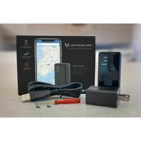 Lightning GPS Discreet 4G Cellular Micro Real-Time Portable GPS Tracker