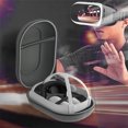 thumbnail image 3 of [Cambiado Con Fragancia] Almacenamiento Dura TPU Antiarañazos Y Anticaídas Caja Protectora Portátil Gran Capacidad Malla Almacenamiento Accesorios VR Partición Ranurada Compatible Con Meta Quest 3 VR, 3 of 9