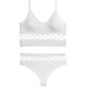 thumbnail image 1 of TrowBridge-Conjunto de sujetadores simples para mujer, lencería transpirable deportiva a rayas, sujetador Sexy, bragas, traje de ropa interior, Bralette de malla caliente, 1 of 4