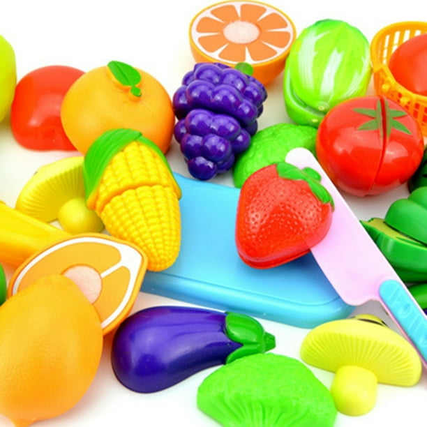 Nourriture Jouet Enfants Jouet Réaliste Fruits Légumes En Plastique De  Coupe Jouets Cuisine Jouer Nourriture pour Enfants 
