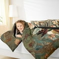 thumbnail image 4 of jejeloiu Hummingbird Full Size Comforter Sets,Retro Flower Floral Bedding Comforter Set,Natural Plant Bedding Sets For Teens,Ultra Soft Home Decor Reversible,3 Pieces, 4 of 8