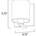 thumbnail image 3 of Maxim Lighting - One Light Bath Vanity - Wrap-Bath Vanity-with Square Glass, 3 of 5
