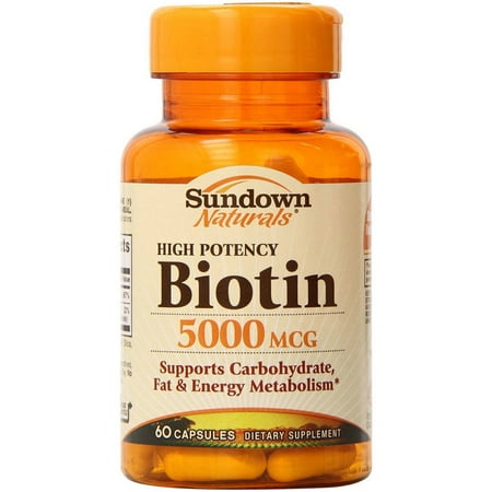 Sundown High Potency Biotin Capsules, 60 CT (Pack of 3)