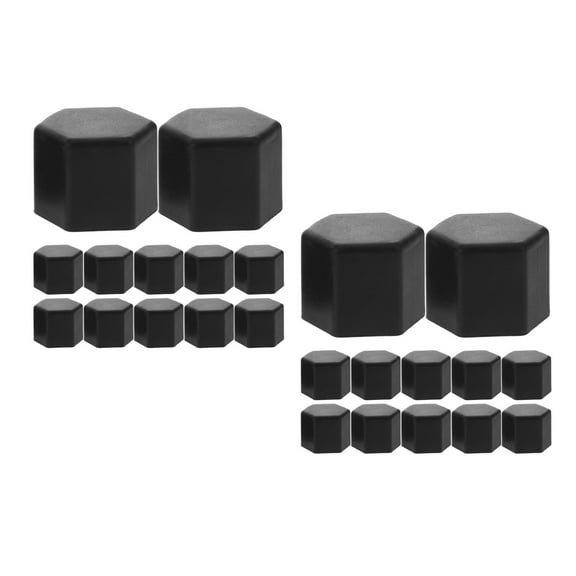 HEMOTON MLINS 40 pcs Universal Car Wheel Hub Nut Cover Vehicle Tire Hub Cap Car Wheel Nut Cap for Enhancing Safety and Appearance