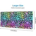 thumbnail image 3 of Rainbow Leopard Gaming Mouse Pad Large Mouse Pad (31.5x11.8 Inch) Non-Slip Rubber Base Large Desk Mat Desk Protector for Home Office Gaming Work, 3 of 6