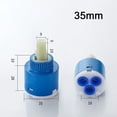 thumbnail image 2 of 35Mm 40Mm Cartridge Valve Core Basin Water Mixer Tap Faucet Replacement Parts, 2 of 9