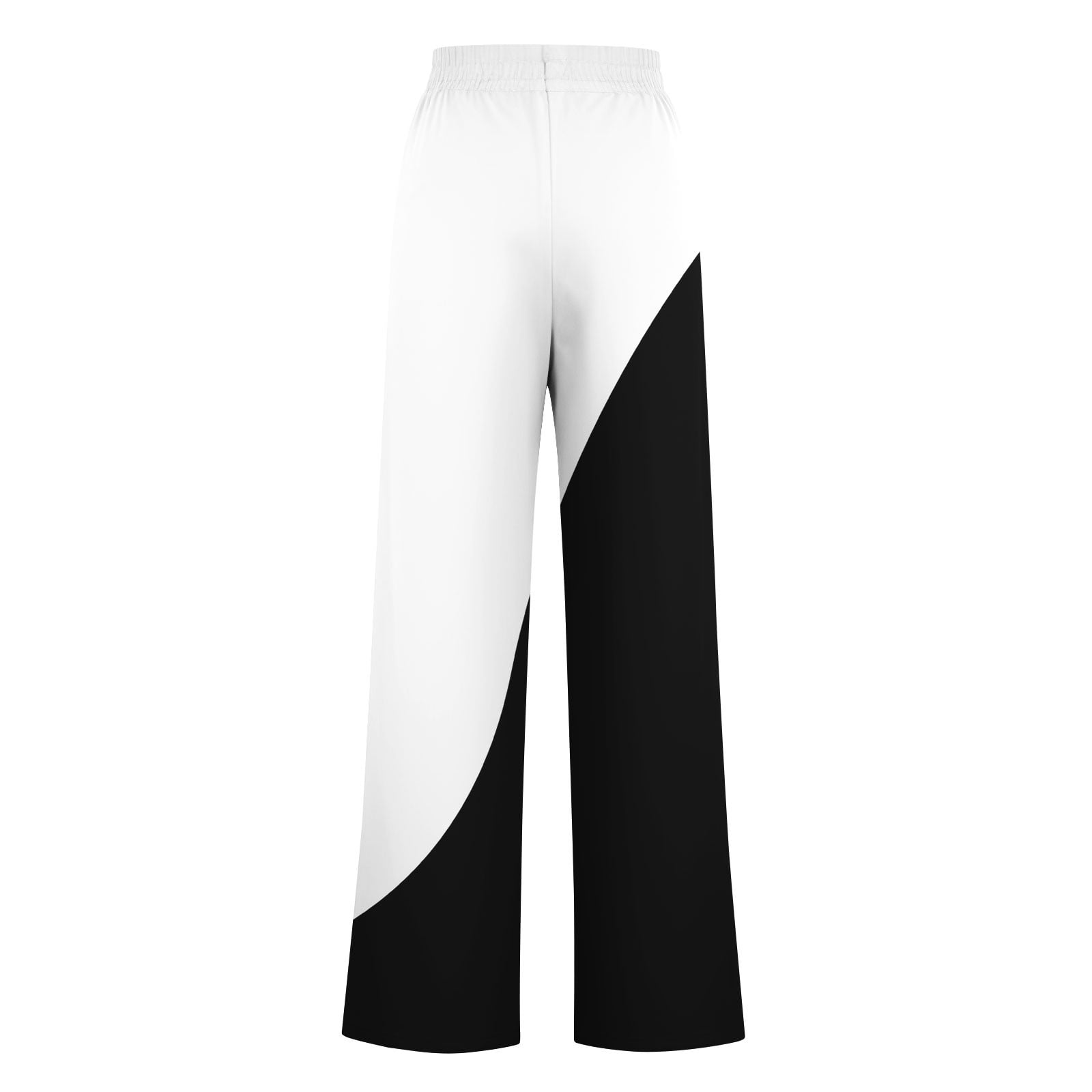 BXINGOHAI Color Block Sweatpants for Womens Casual High Waist Joggers Wide Leg Pants Drawstring Elastic Waist Pants Outdoor Workout Sweatpant With Pockets Black,XXL