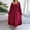 010 Red, variant on Womens Ruffle Long Sleeve Smocked Square Neck Maxi Dress Casual Ruffle Hem Flowy Midi Dress